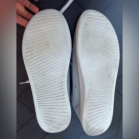 Allbirds gray white trim textured shoes, very stylish and comfortable, size M13 - Picture 9 of 9